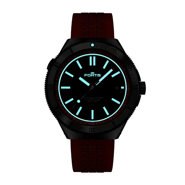 Fortis Marinemaster M-44 Màu Cam Đỏ trên nền cam cam trên đường chân trời F8120013