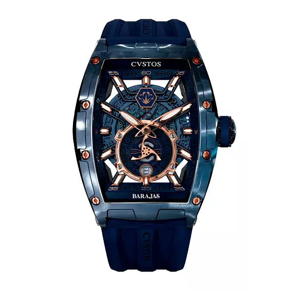 Đồng hồ Cvstos Challenge Jetliner PS/Blue Steel 5N Comp/Tequila Barajas A10103.4103001