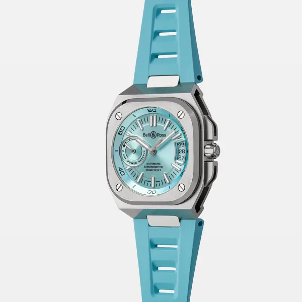 Bell &amp; Ross BR-X5 Xanh Băng Thép BRX5R-IB-ST/SRB