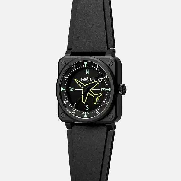 Bell &amp; Ross BR 03 Gyrocompass BR03A-CPS-CE/SRB