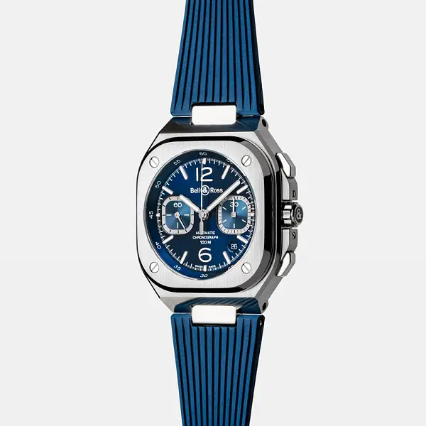Bell &amp; Ross BR 05 Chrono Thép Xanh BR05C-BLU-ST/SRB