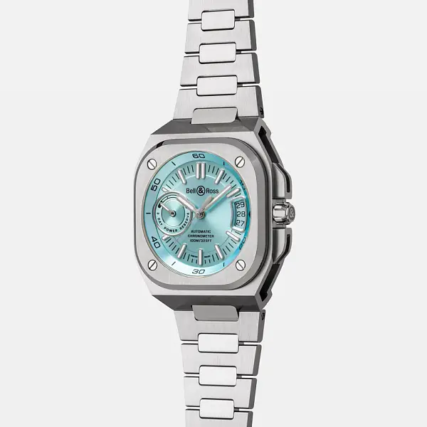 Bell &amp; Ross BR-X5 Xanh Băng Thép BRX5R-IB-ST/SST