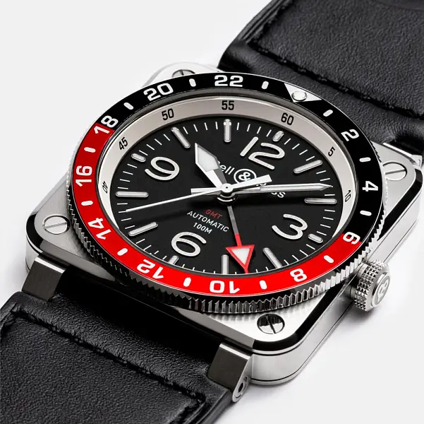 Bell &amp; Ross BR 03-93 GMT BR0393-BL-ST/SCA