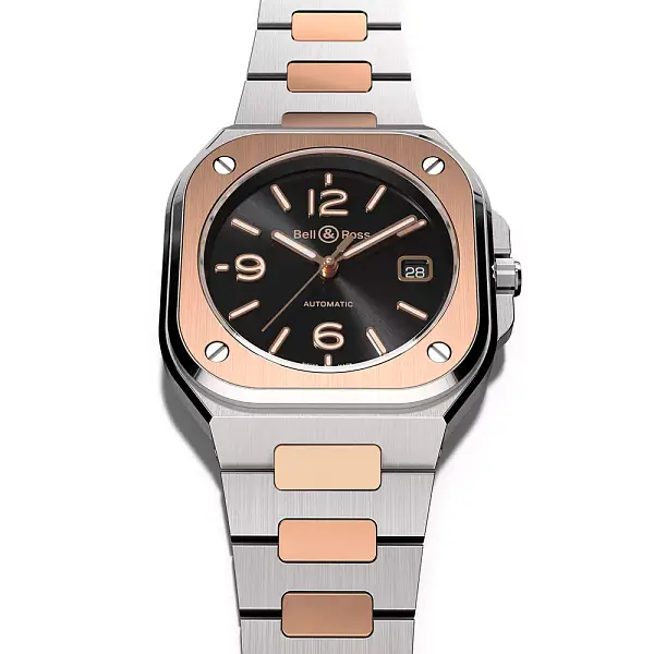 Bell &amp; Ross BR 05 Thép Đen &amp; Vàng BR05A-BL-STPG/SSG