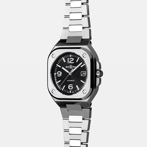 Bell &amp; Ross BR 05 Thép Đen BR05A-BL-ST/SST