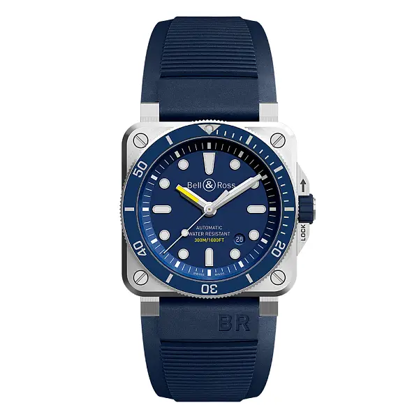 Bell &amp; Ross Diver Xanh BR0392-D-BU-ST/SRB