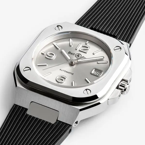 Bell &amp; Ross BR 05 Thép xám BR05A-GR-ST/SBR