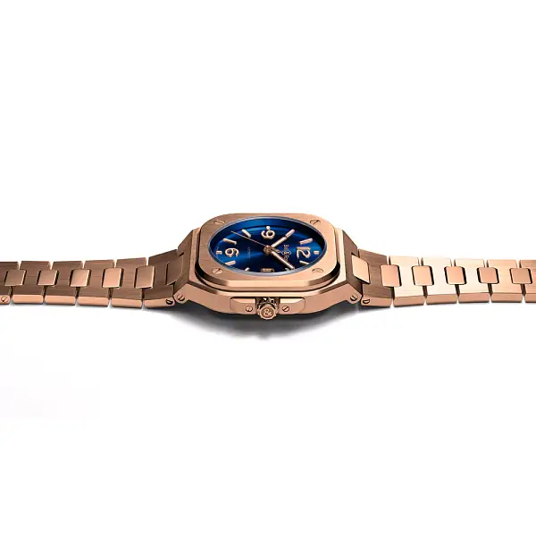 Bell &amp; Ross BR 05 Xanh Vàng BR05A-BLU-PG/SRB