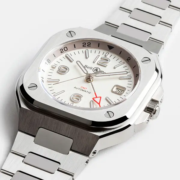 Bell &amp; Ross BR 05 GMT Trắng BR05G-SI-ST/SST