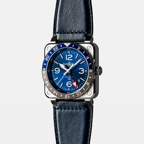 Bell &amp; Ross BR 03-93 GMT Xanh BR0393-BLU-ST/SCA