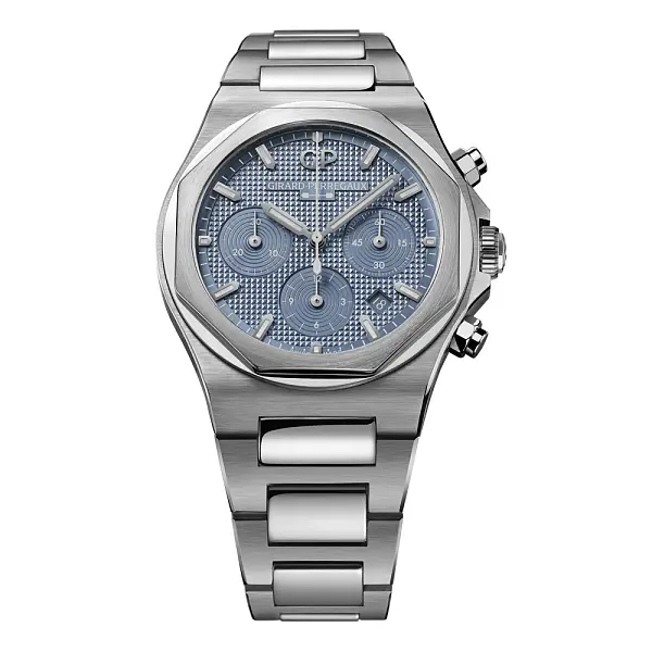 Girard-Perregaux Laureato Chronograph Mặt số xanh băng giá 81020-11-3370-1GM