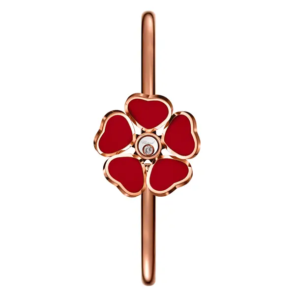Vòng tay hoa trái tim Chopard vàng 85A085-5803