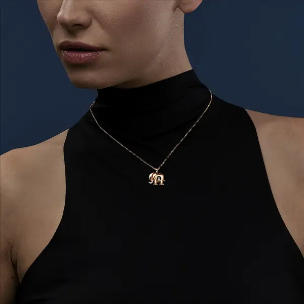 Mặt dây chuyền vàng Chopard Happy Diamonds Hình voi 79A189-5001