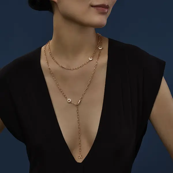 Vòng cổ Chopard Happy Diamonds bằng vàng 81A117-5001