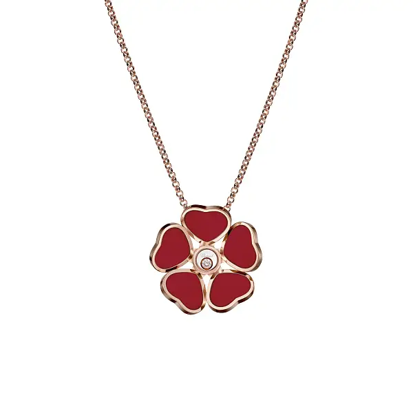 Mặt dây chuyền vàng Chopard Happy Hearts 79A085-5811