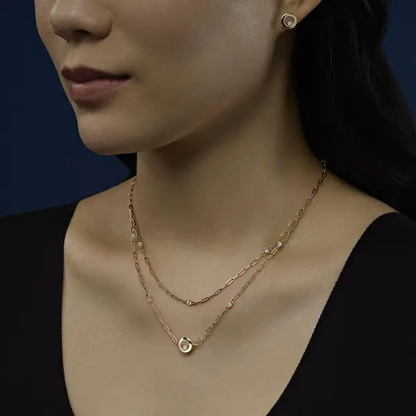 Vòng tai vàng Chopard Happy Diamonds 83A017-0001