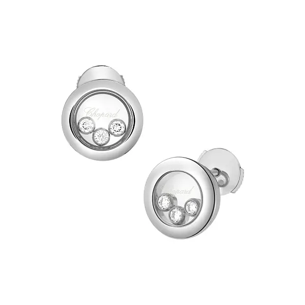 Vòng tai vàng Chopard Happy Diamonds 83A018-1001