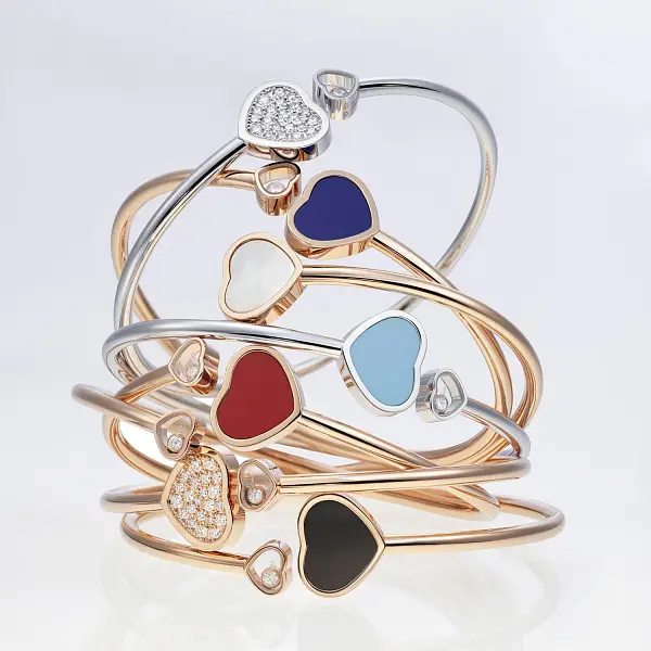 Vòng tay Chopard Happy Hearts bằng vàng 857482-1403