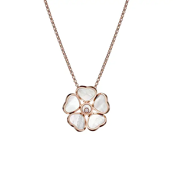 Mặt dây chuyền vàng Chopard Happy Hearts Flowers 79A085-5301