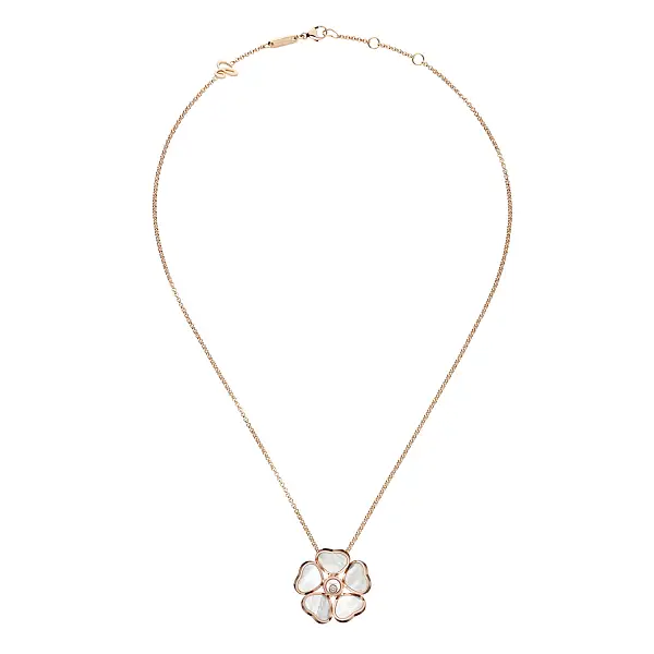 Mặt dây chuyền vàng Chopard Happy Hearts Flowers 79A085-5301