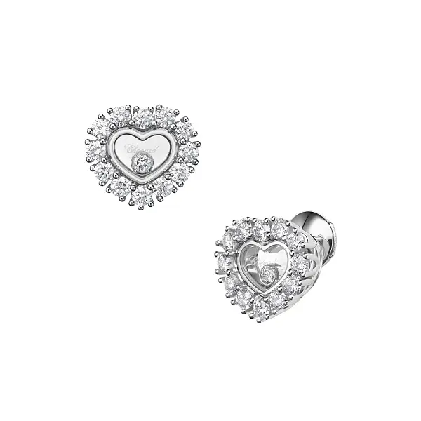 Vòng tai vàng Chopard Happy Diamonds 83A616-1001