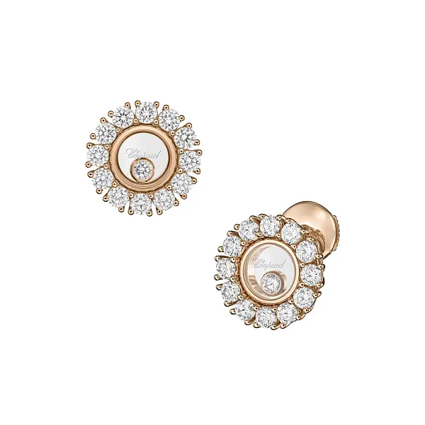 Vòng tai vàng Chopard Happy Hearts 83A609-5001