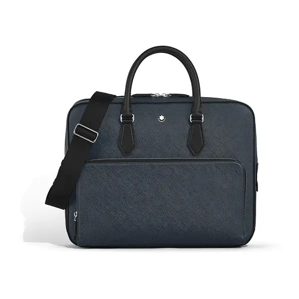 Cặp tài liệu Montblanc Sartorial Medium Tweed Blue MB220332