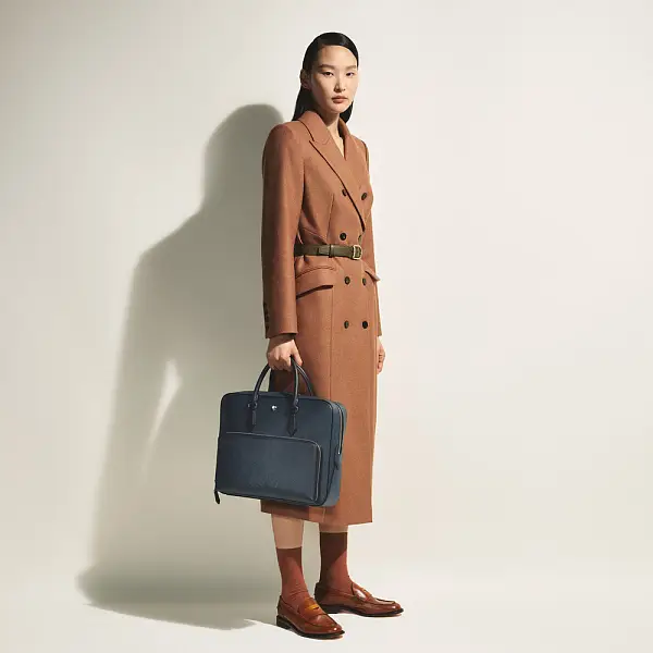 Cặp tài liệu Montblanc Sartorial Medium Tweed Blue MB220332