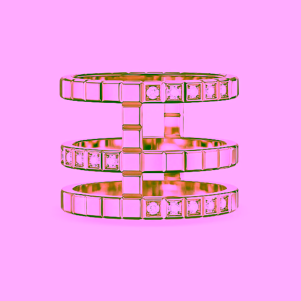 Nhẫn vàng Chopard Ice Cube 827007-5012