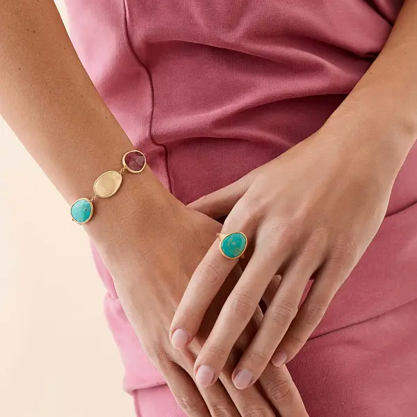 Vòng tay vàng Marco Bicego Lunaria Color