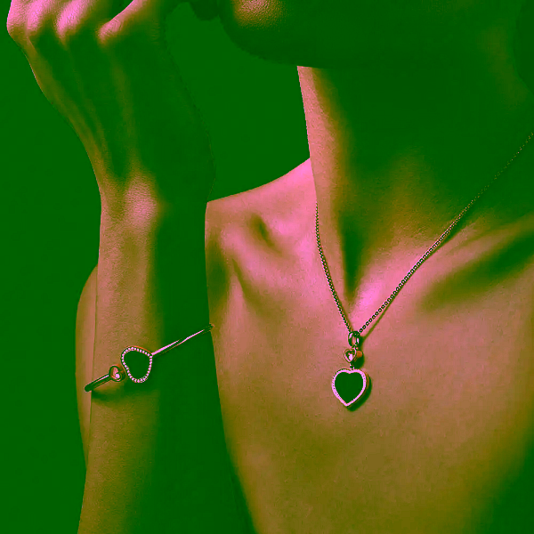 Vòng tay Chopard Happy Hearts bằng vàng 85A074-5202