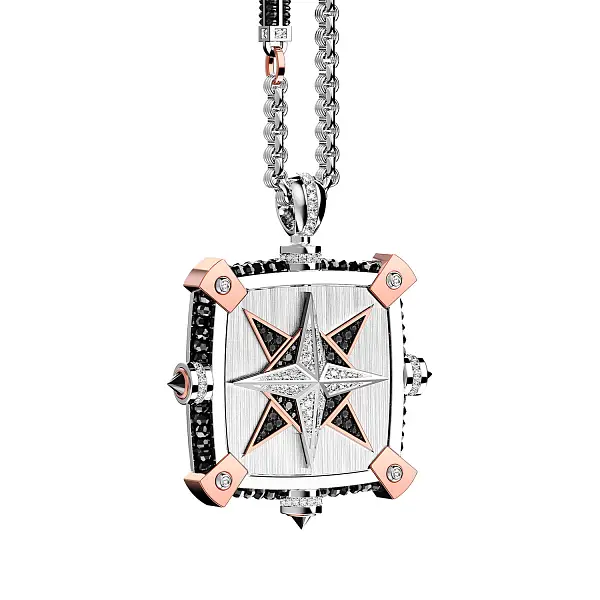 Dây chuyền vàng Zancan Black Magic Magnum EC537BR-60