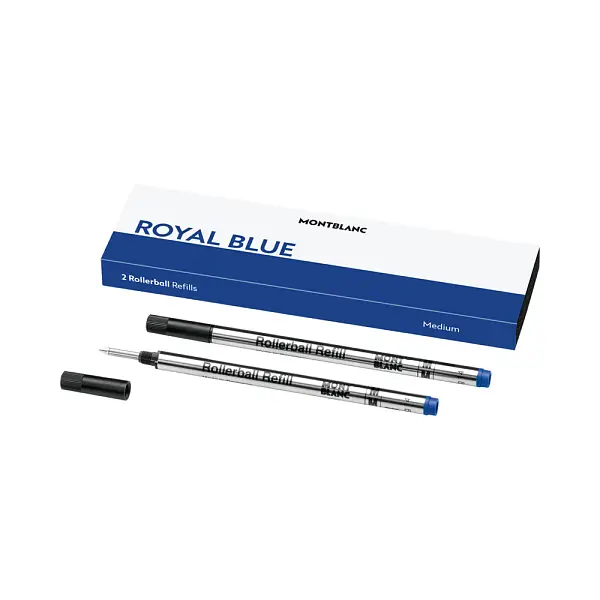 Bộ thay thế mực cho bút bi lăn Montblanc MB128233 M Màu Xanh Royal