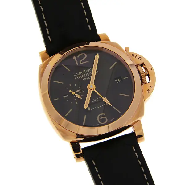 Luminor 1950 8 Ngày GMT Vàng Hồng PAM 576