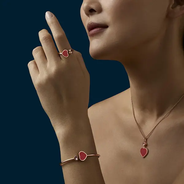 Dây Chuyền Vàng Chopard Happy Hearts 797482-5820