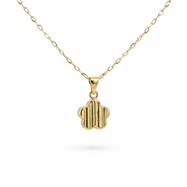 Mặt dây chuyền cỏ bốn lá bằng vàng