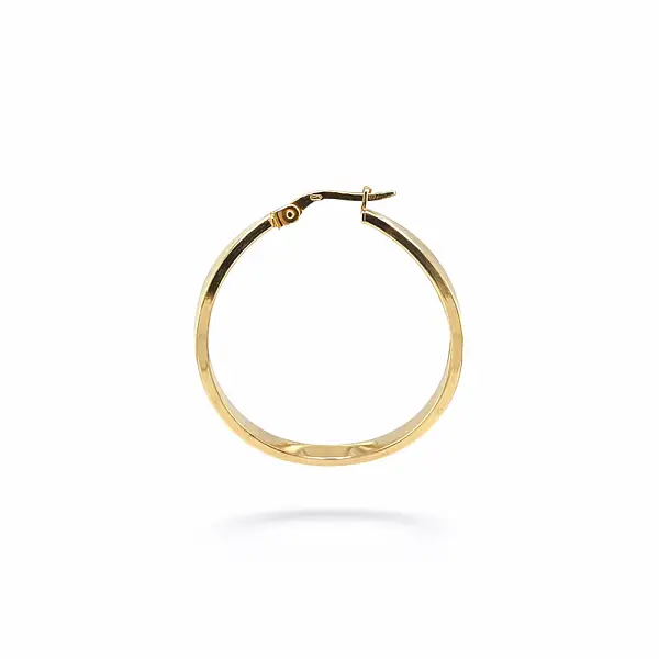 Bông tai vòng bằng vàng vàng