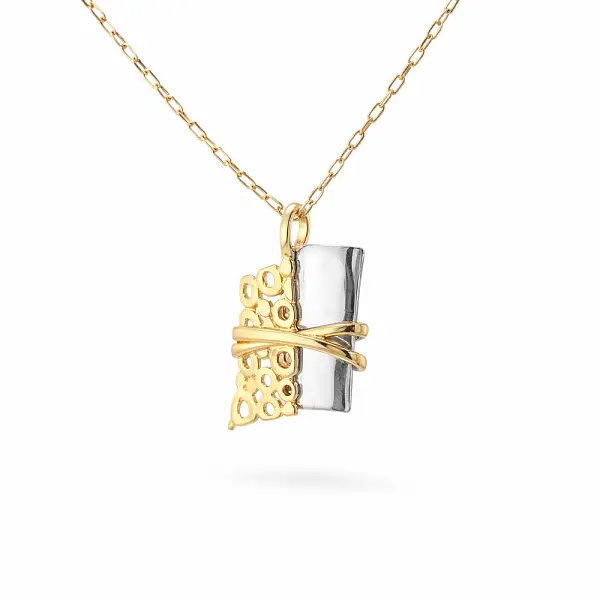 Mặt dây chuyền vàng họa tiết filigree