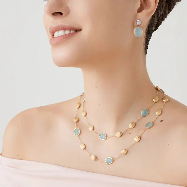 Vòng tai vàng Marco Bicego Siviglia OB1799-B AQ01 YW