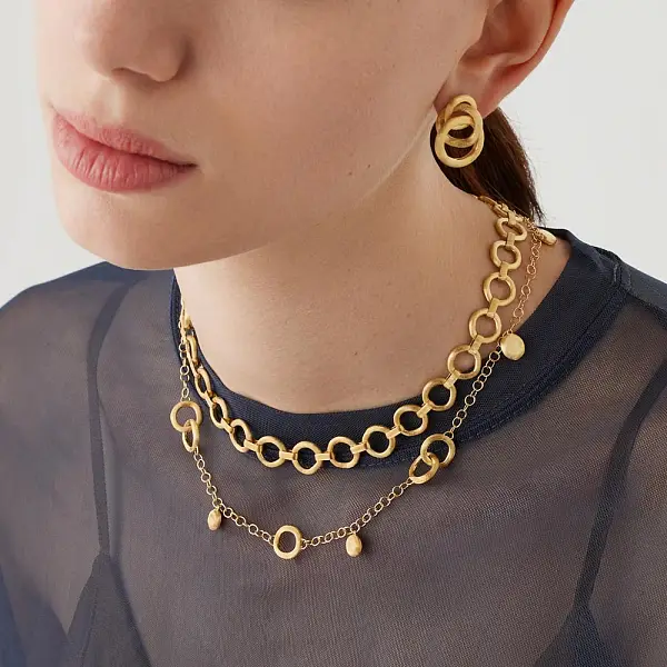 Vòng tai vàng Marco Bicego Jaipur Link OB938 Y