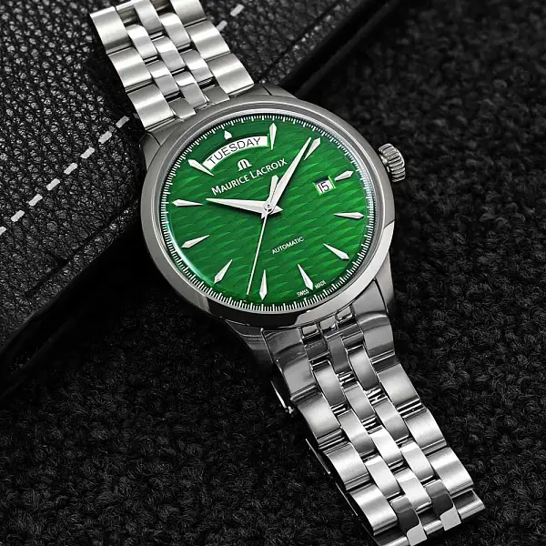 Maurice Lacroix 1975 Automatic Vagues Du Jura Green 756058-SS002-630-1