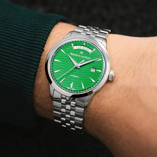 Maurice Lacroix 1975 Automatic Vagues Du Jura Green 756058-SS002-630-1