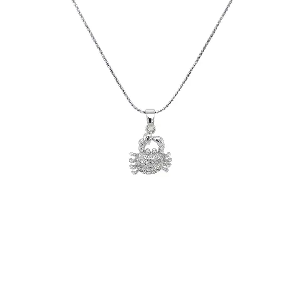 Mặt dây chuyền hình con cua thay đổi từ vàng trắng