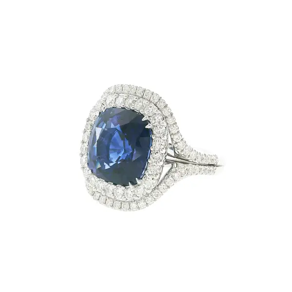 Nhẫn vàng Crivelli đính sapphire và kim cương