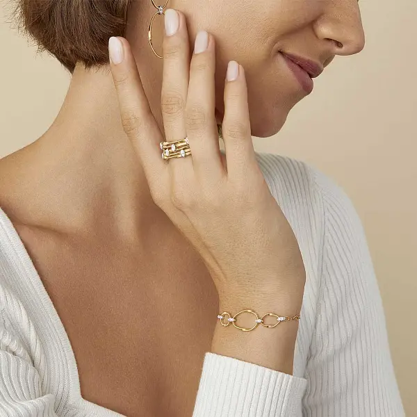 Nhẫn vàng Marco Bicego Marrakech Onde AG340_B YW M5