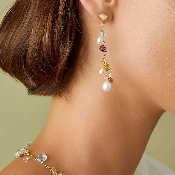 Hoa tai vàng Marco Bicego Paradise OB1779 MIX114 Y