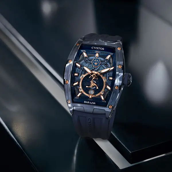 Đồng hồ Cvstos Challenge Jetliner PS/Blue Steel 5N Comp/Tequila Barajas A10103.4103001