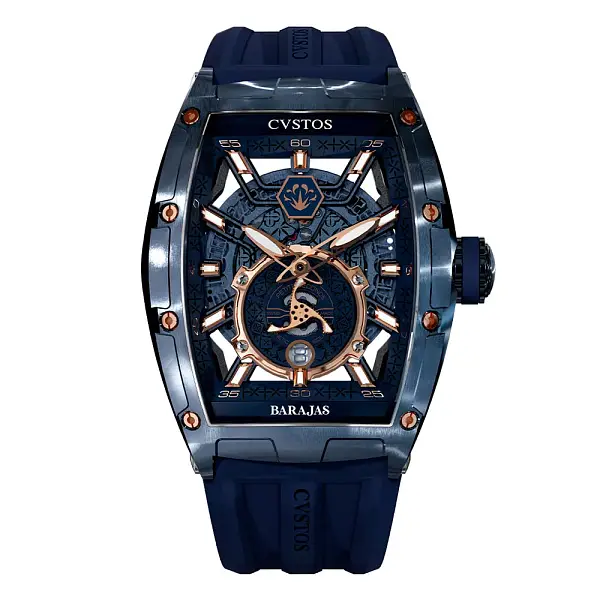 Đồng hồ Cvstos Challenge Jetliner PS/Blue Steel 5N Comp/Tequila Barajas A10103.4103001