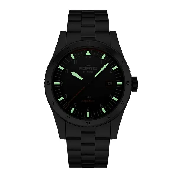 Đồng hồ Fortis Flieger F-41 tự động, bộ máy Barcelet F4220008
