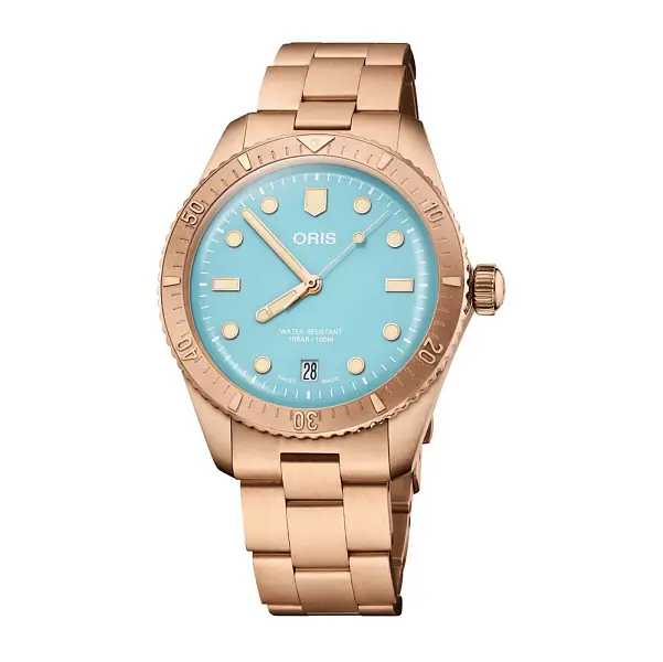 Oris Divers Sixty-Five Cotton Candy Sky Blue 01 733 7771 3155-07 8 19 15